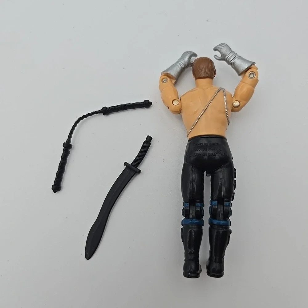 Vintage Mortal Kombat Johnny Cage‎ GI Joe Action Figure Hasbro W Weapons Hasbro